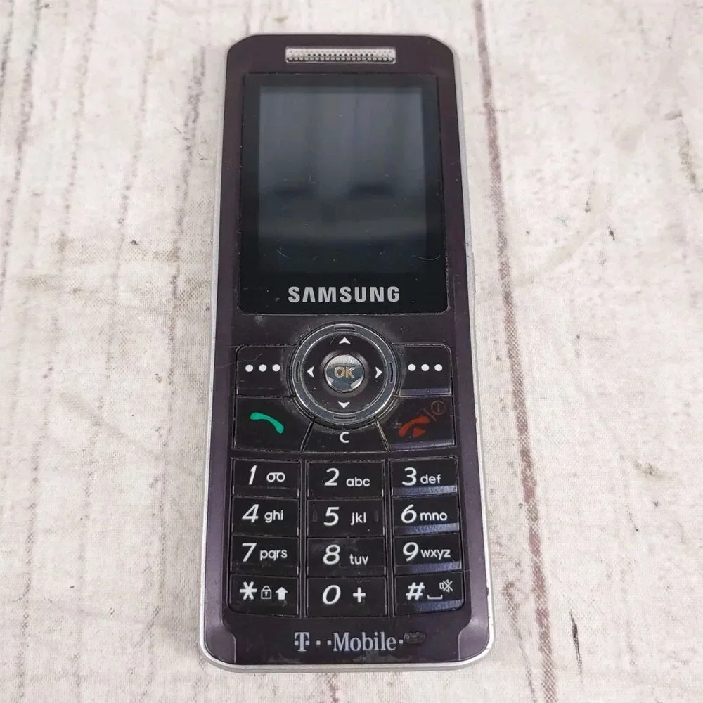 Samsung SGH-T509 - Cell Phone PURPLE / MAROON No Battery - Y2K T-Mobile - TESTED